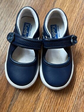 Keds Baby Girl Navy Mary Jane Shoes with Memory Foam size 6